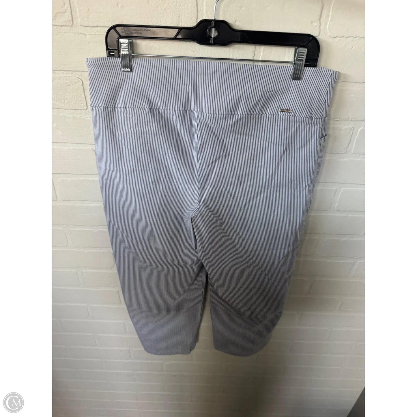 Capris By Sc & Co In Blue & White, Size: 16