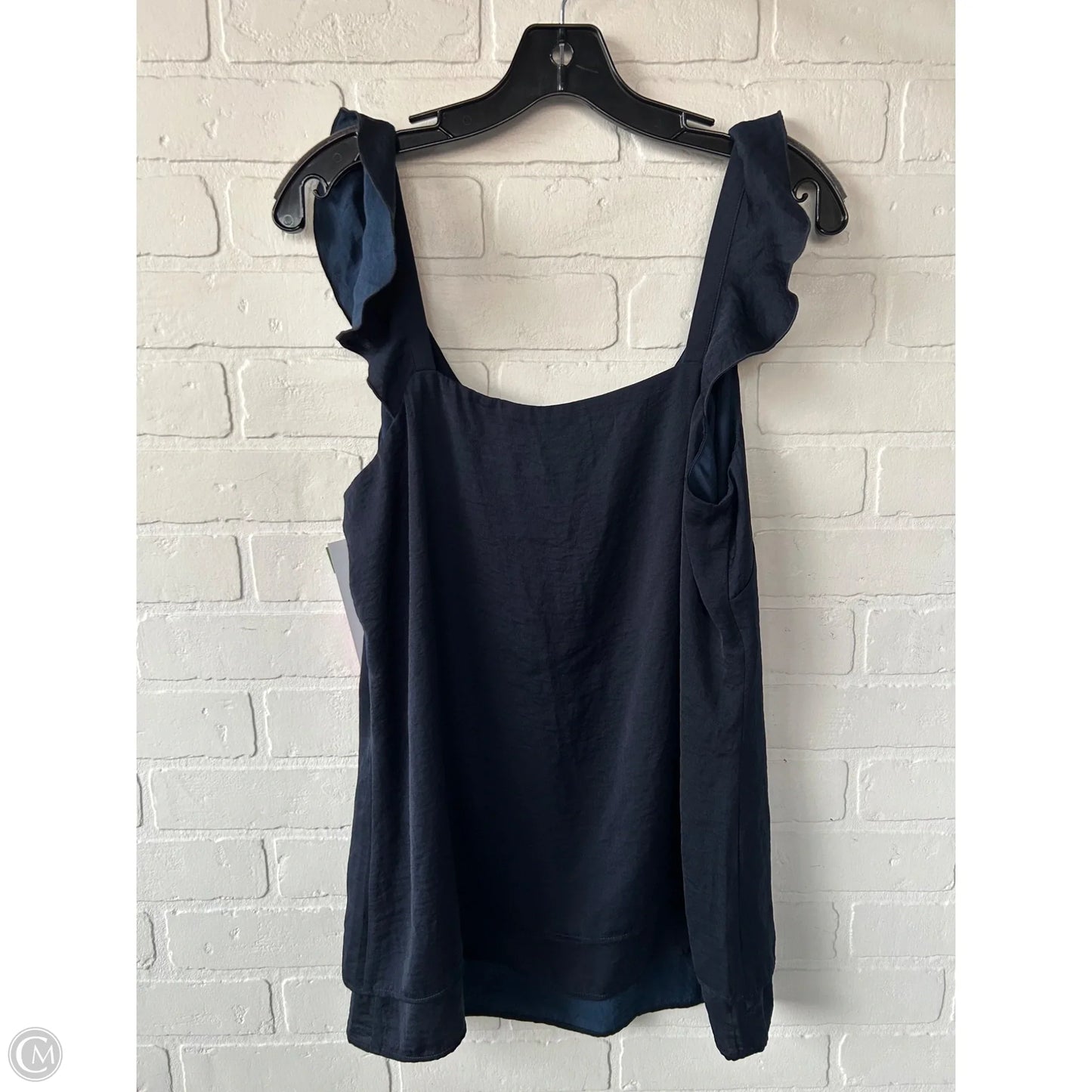 Blouse Sleeveless By Cabi In Navy, Size: M