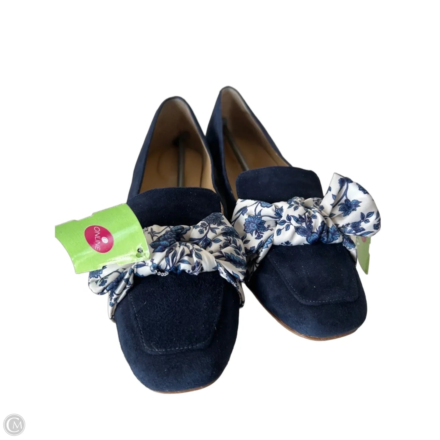 Shoes Flats By Talbots In Blue & White, Size: 10