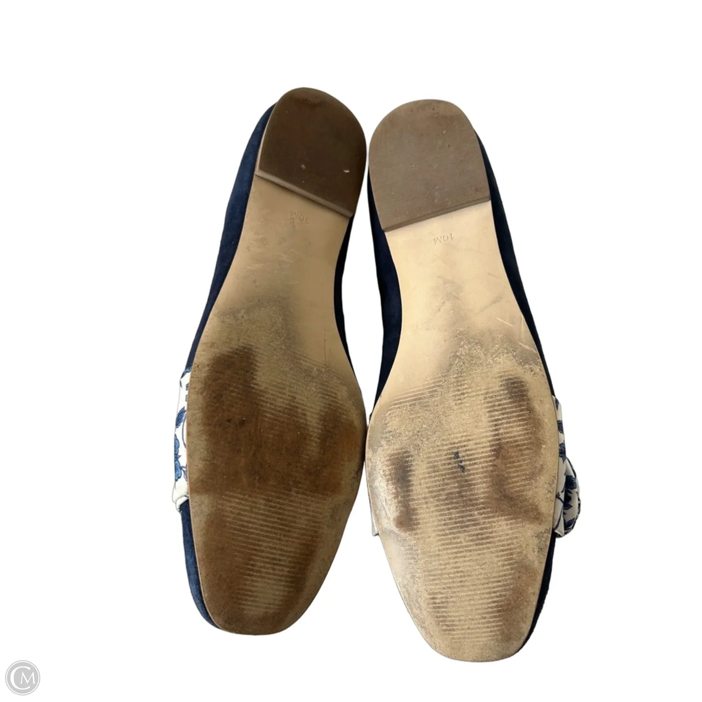 Shoes Flats By Talbots In Blue & White, Size: 10