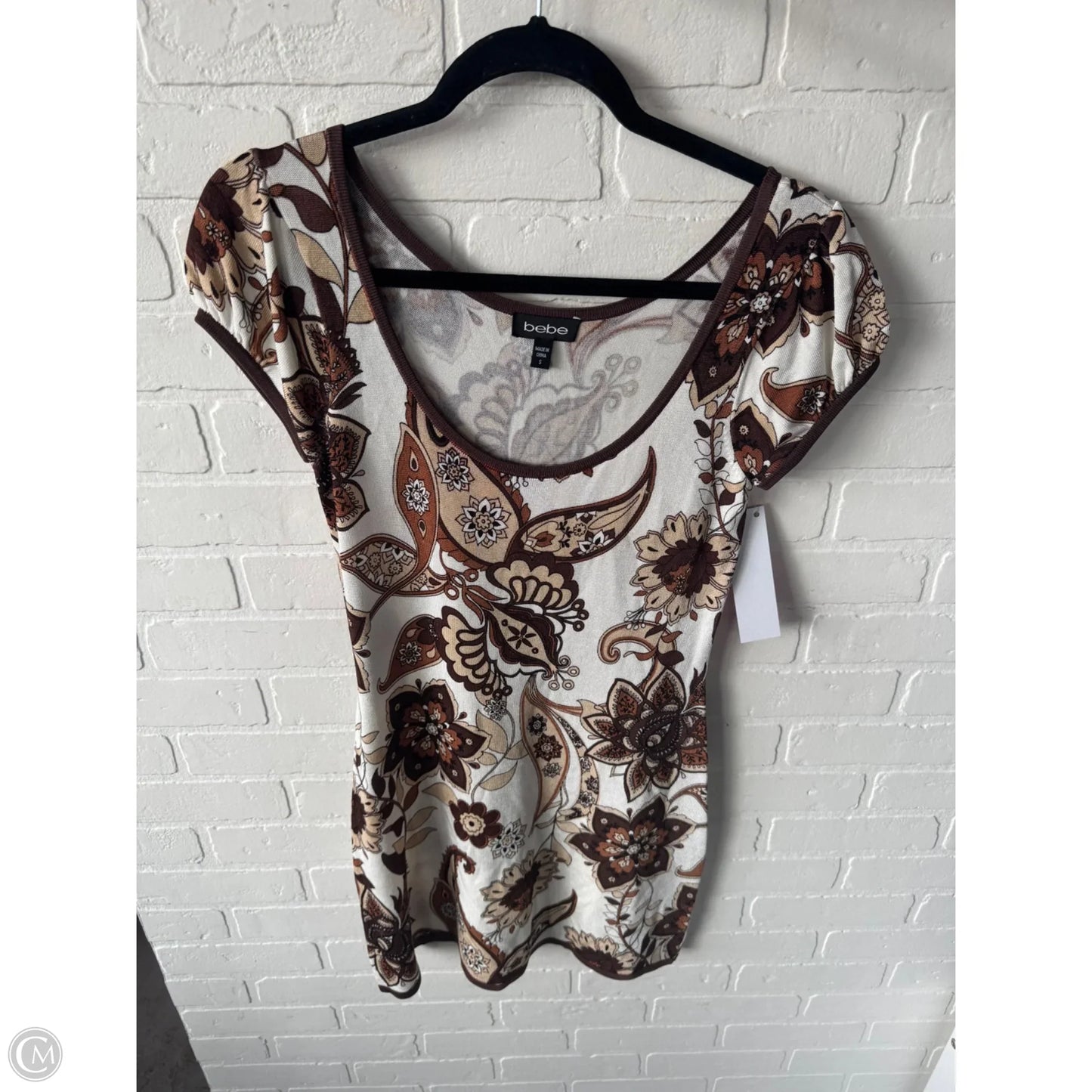 Dress Work By Bebe In Brown & Tan, Size: S