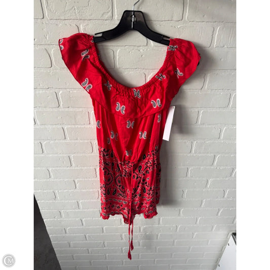 Romper By Venus In Red & White, Size: S