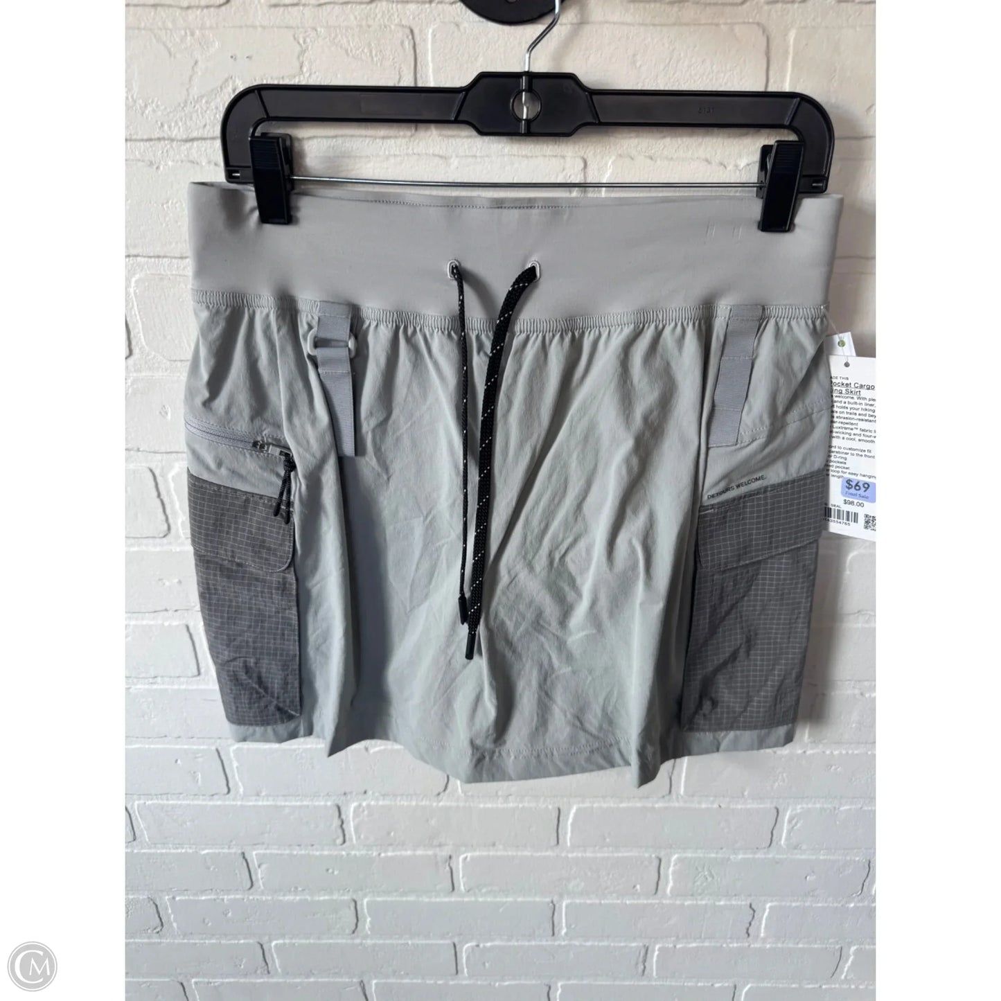 Athletic Skort By Lululemon In Grey, Size: 10