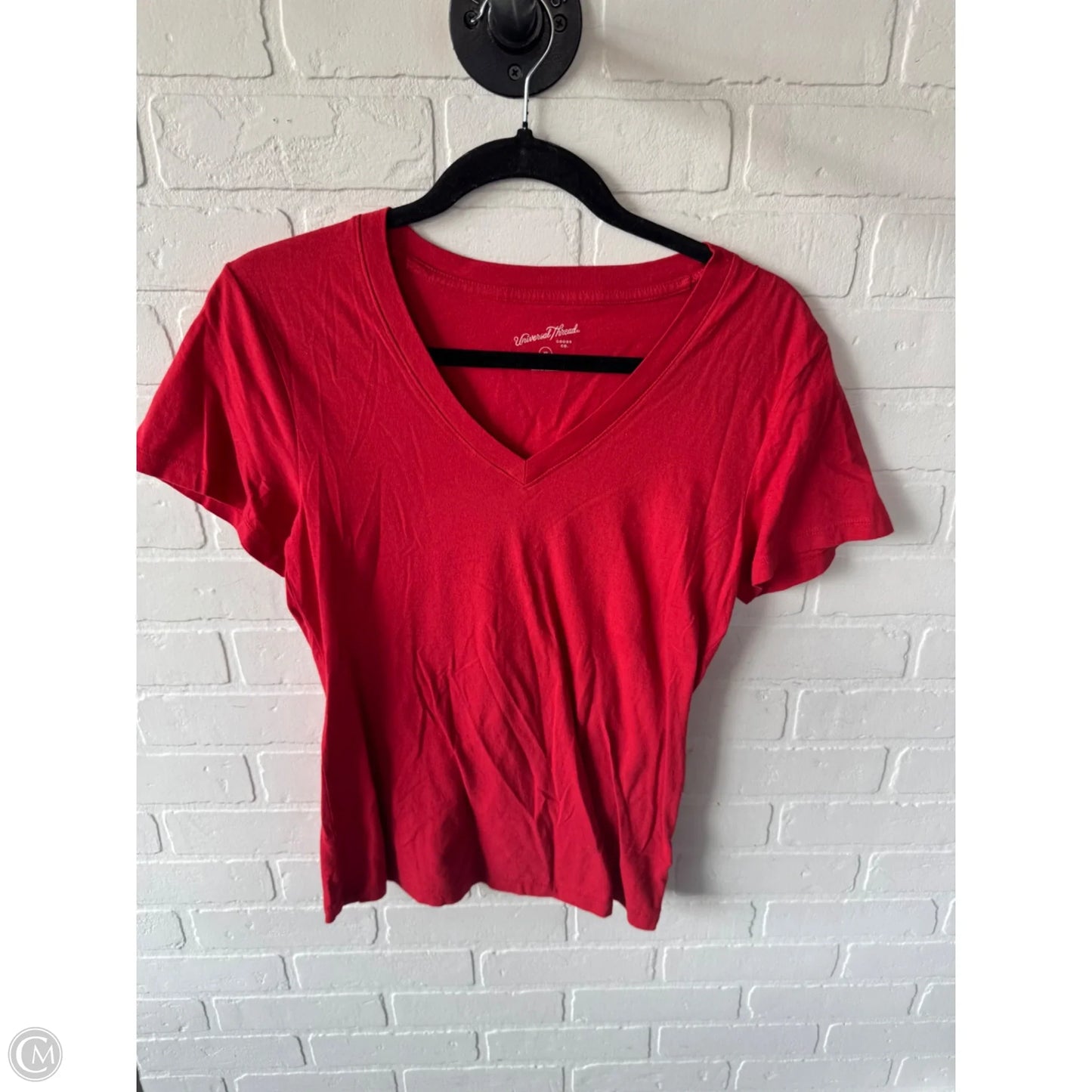 Top Short Sleeve Basic By Universal Thread In Red, Size: Xs