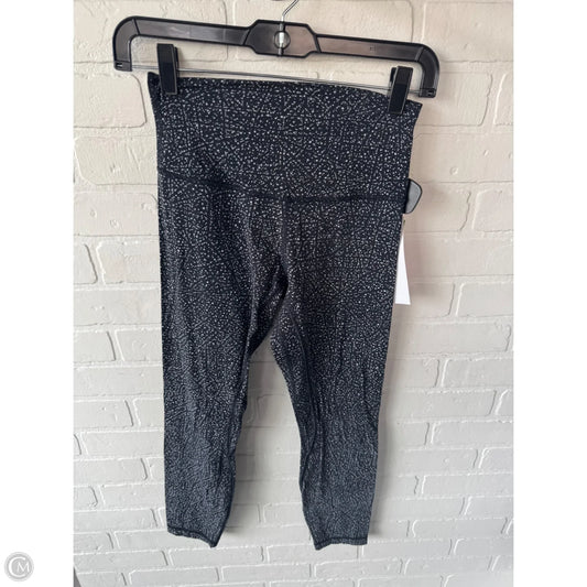 Athletic Leggings By Lululemon In Black & White, Size: 4