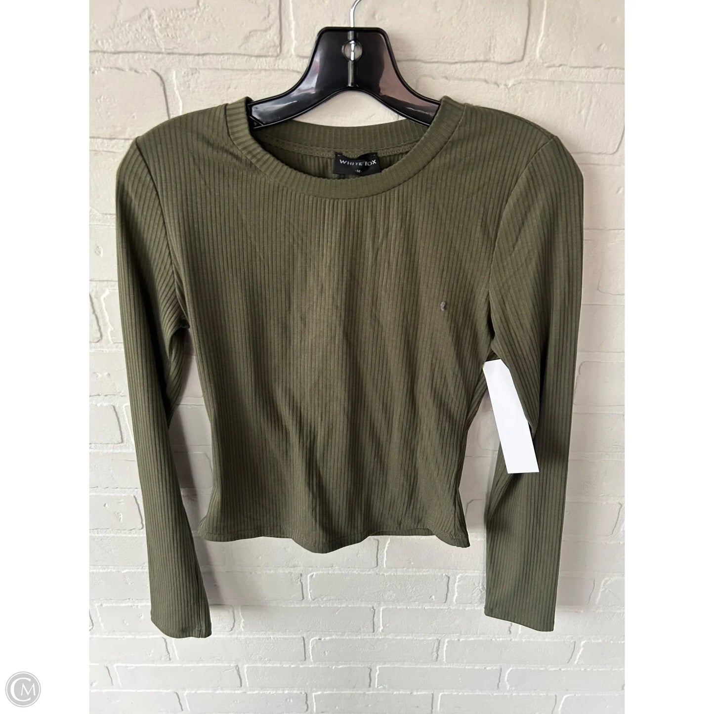 Top Long Sleeve Basic By White Fox In Green, Size: M
