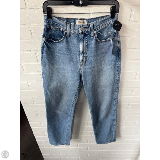 Jeans Straight By Madewell In Blue Denim, Size: 2