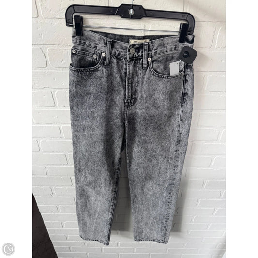 Jeans Straight By Madewell In Black Denim, Size: 2