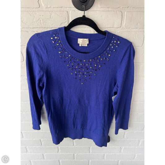Sweater Designer By Kate Spade In Blue & Purple, Size: M