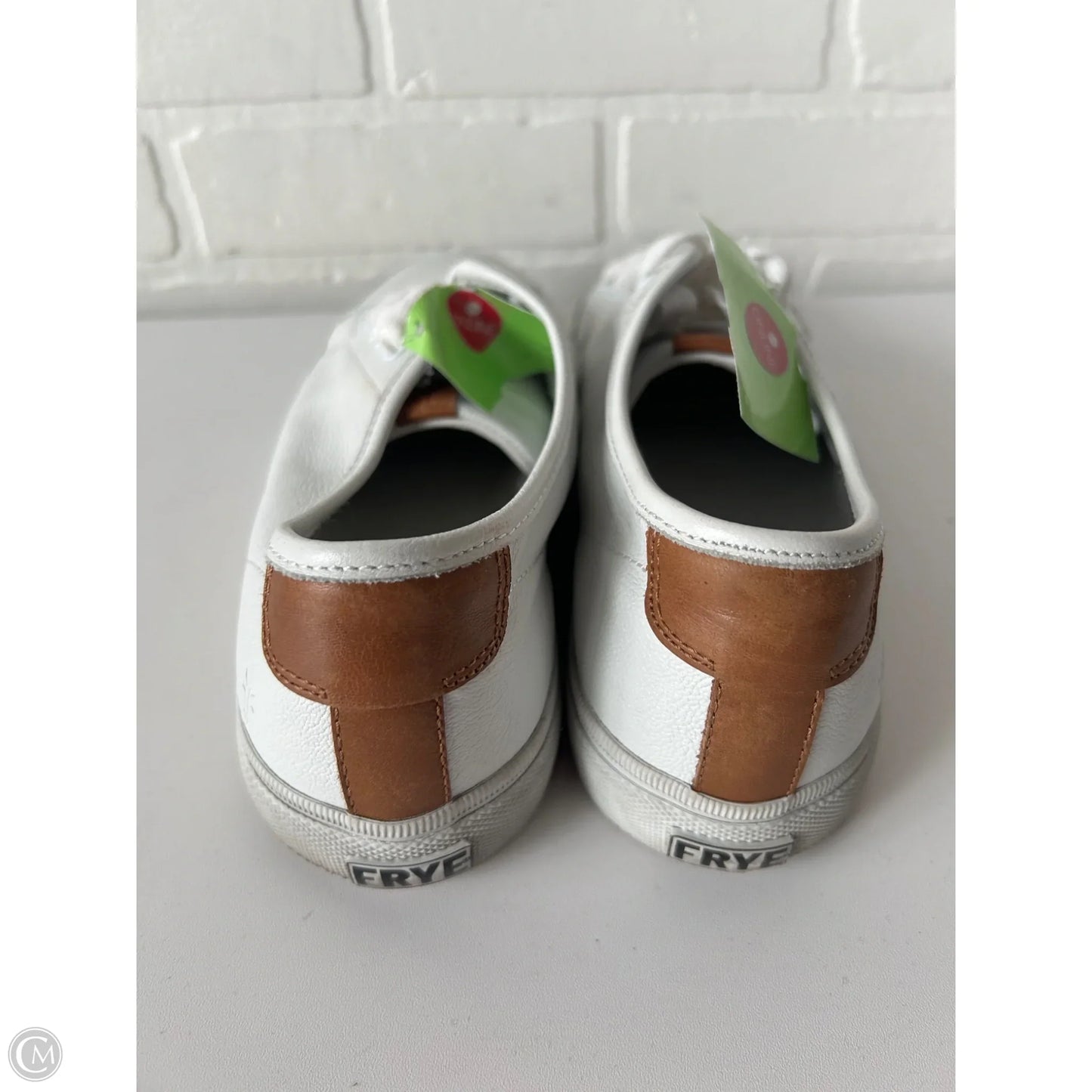 Shoes Designer By Frye In Tan & White, Size: 9