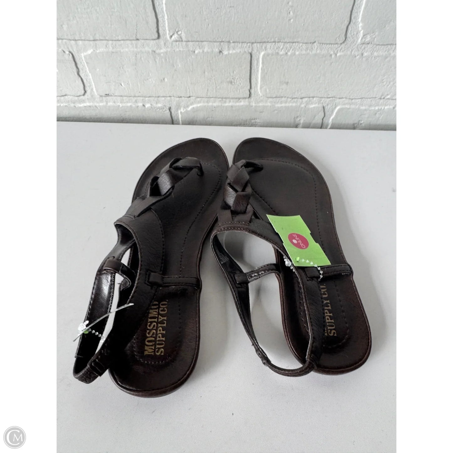 Sandals Flats By Mossimo In Brown, Size: 6.5