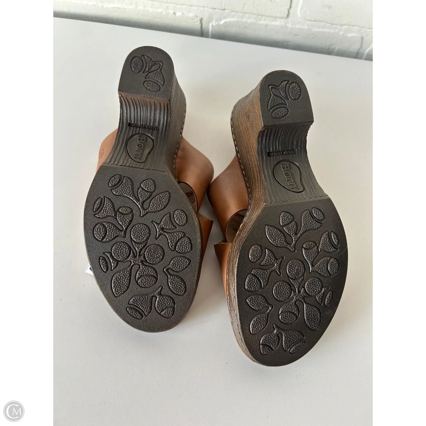 Sandals Heels Block By Born In Brown, Size: 8