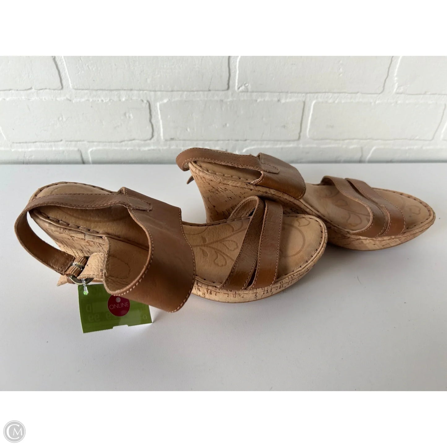 Sandals Heels Wedge By Born In Brown, Size: 8