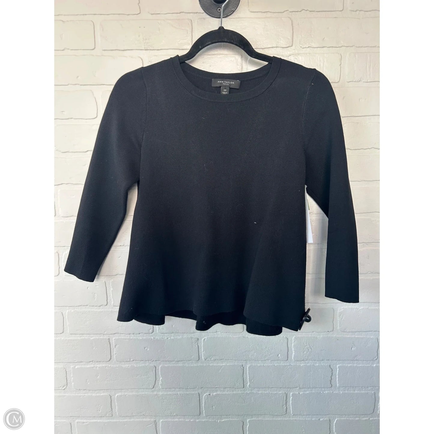 Sweater By Ann Taylor In Black, Size: Xsp
