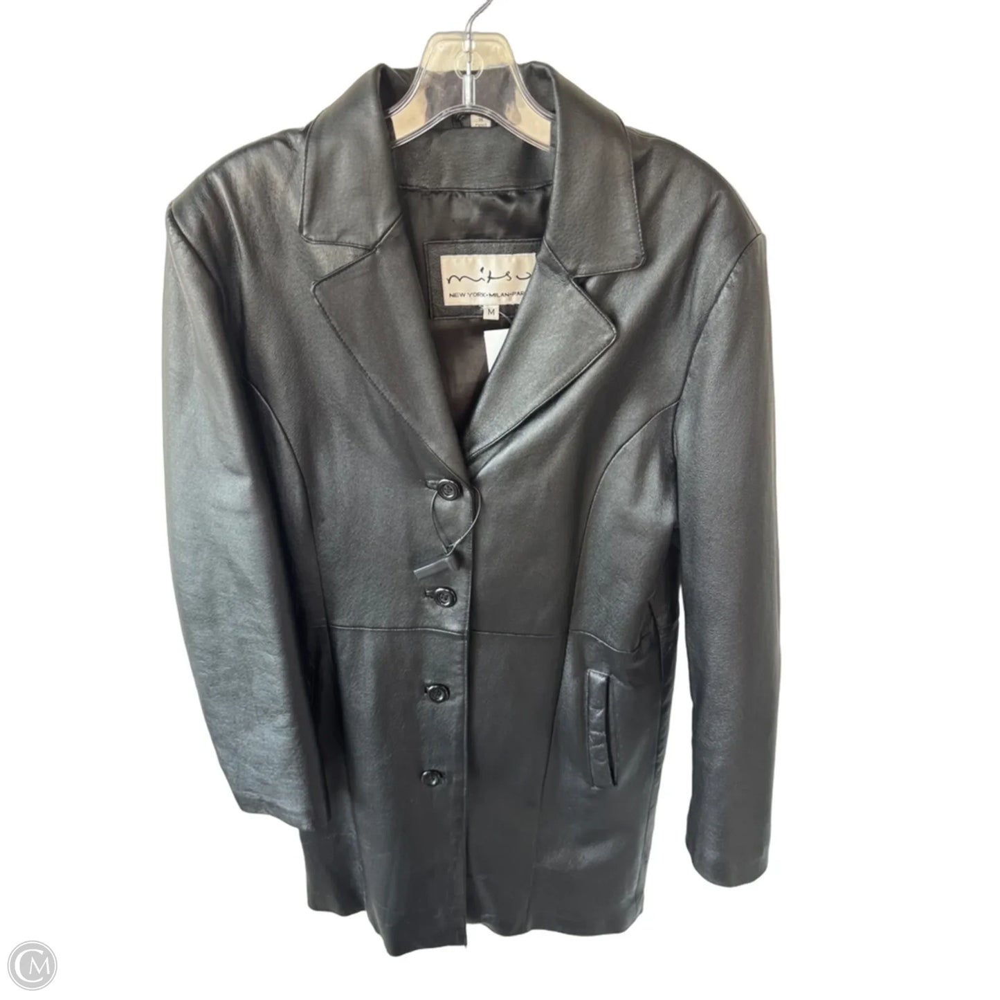 Coat Leather By Cmc In Black, Size: M