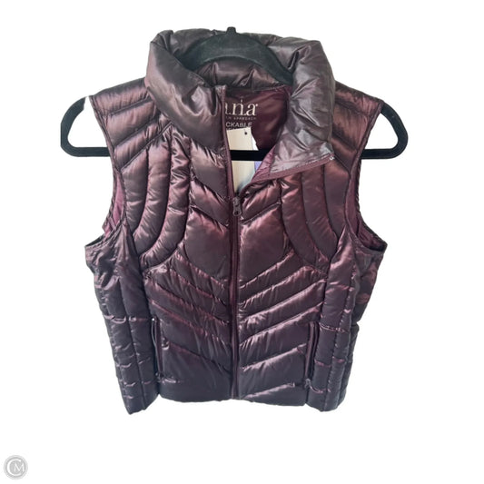 Vest Puffer & Quilted By Ana In Maroon, Size: S