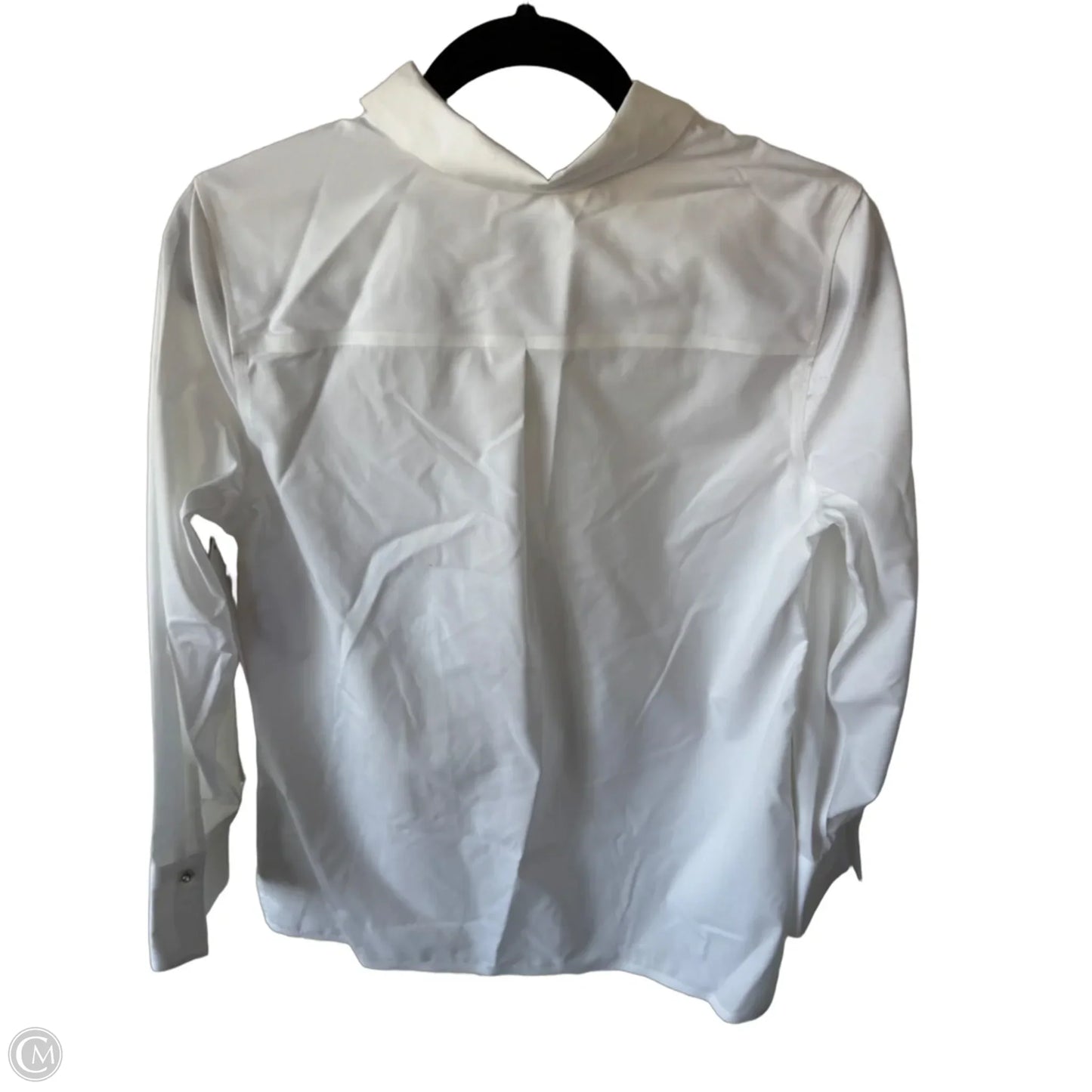Blouse Long Sleeve By Talbots In White, Size: M
