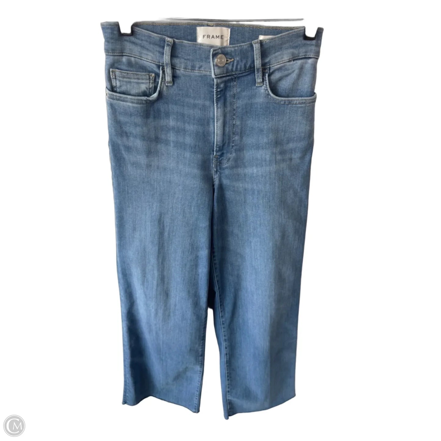 Jeans Flared By Frame In Blue Denim, Size: 2