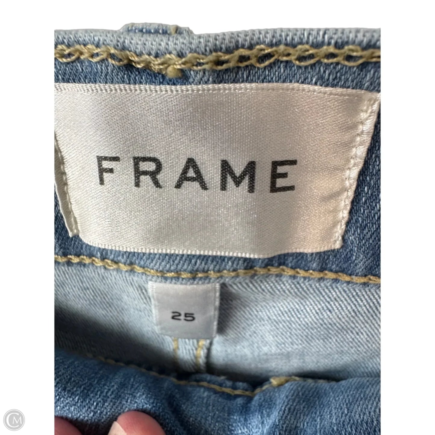 Jeans Flared By Frame In Blue Denim, Size: 2