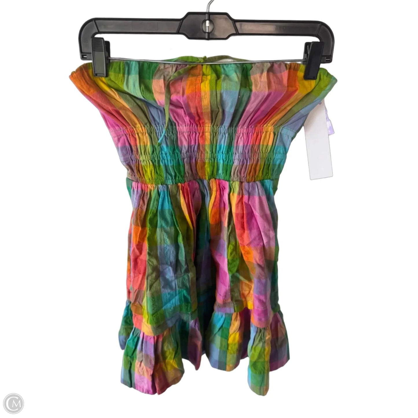 Dress Party Short By Anthropologie In Green & Pink, Size: Xs