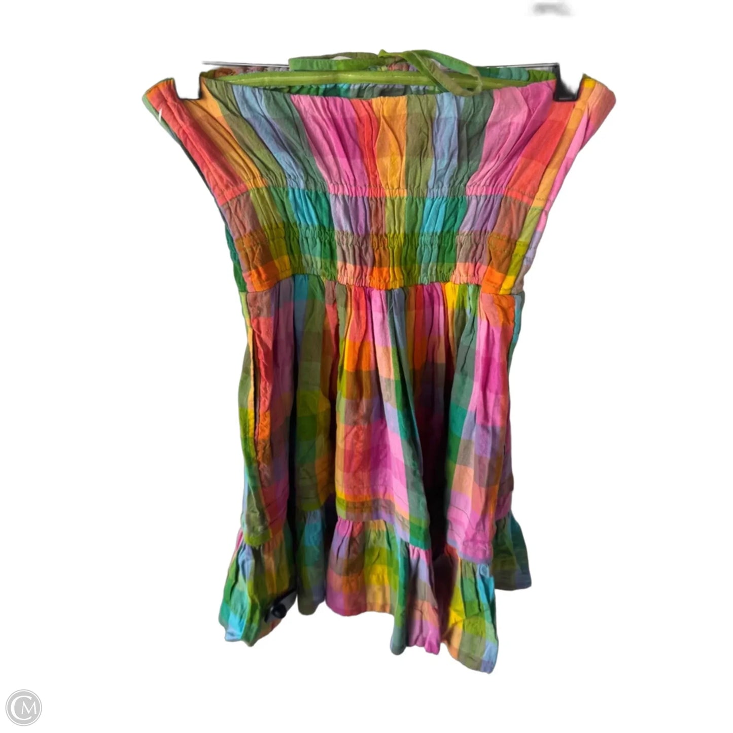 Dress Party Short By Anthropologie In Green & Pink, Size: Xs