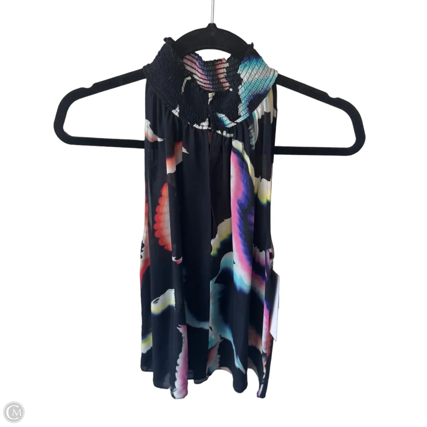 Blouse Sleeveless By Alc In Black & Blue, Size: Xs
