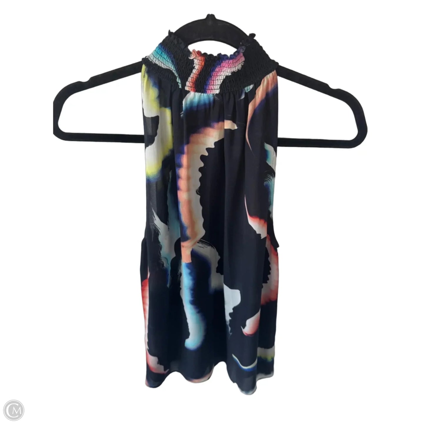 Blouse Sleeveless By Alc In Black & Blue, Size: Xs