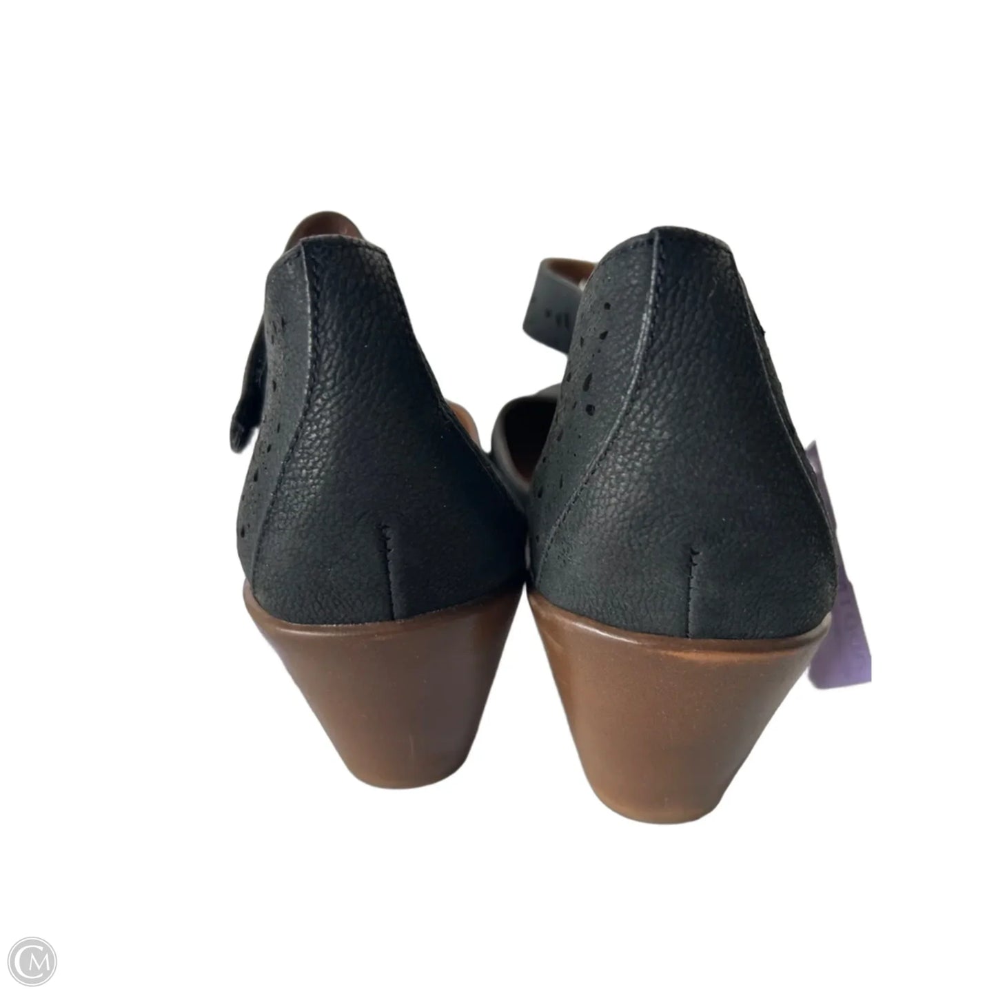 Shoes Heels Block By Easy Spirit In Black & Brown, Size: 9.5