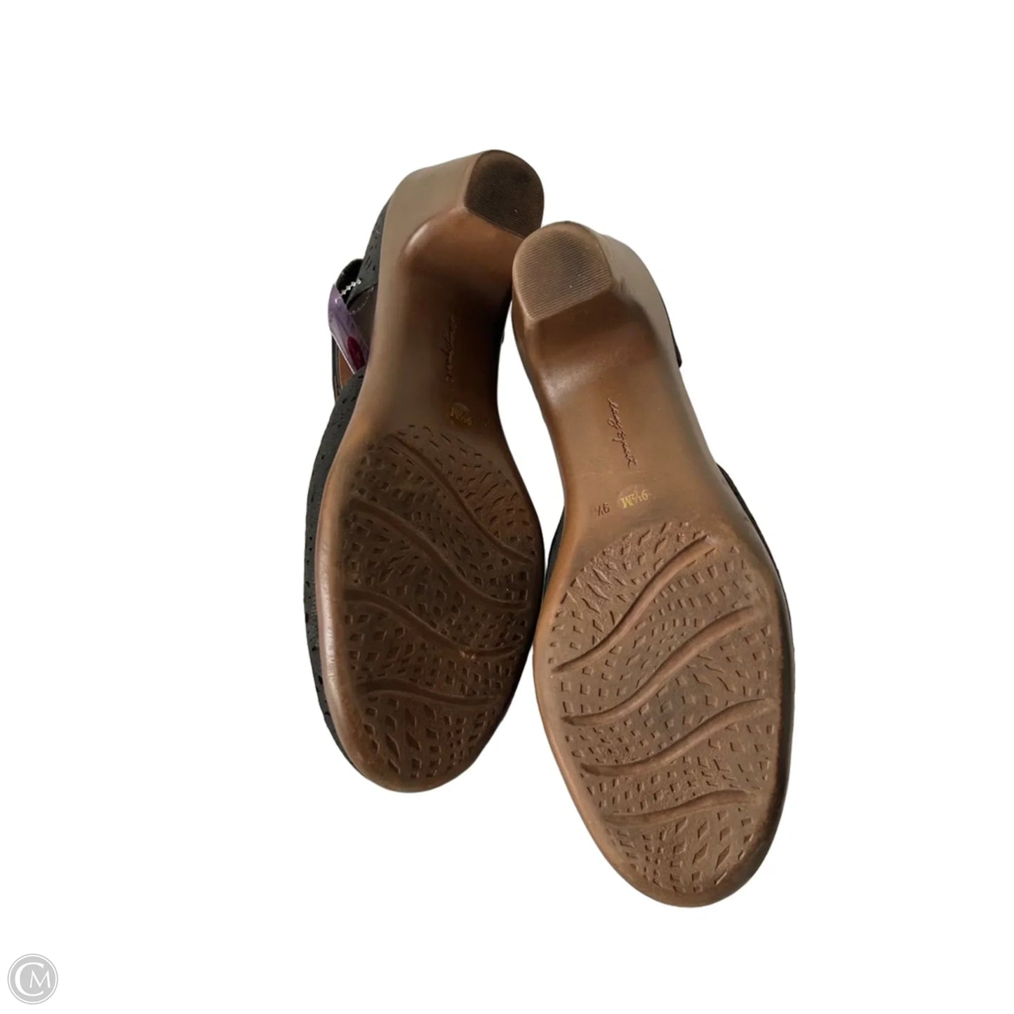 Shoes Heels Block By Easy Spirit In Black & Brown, Size: 9.5