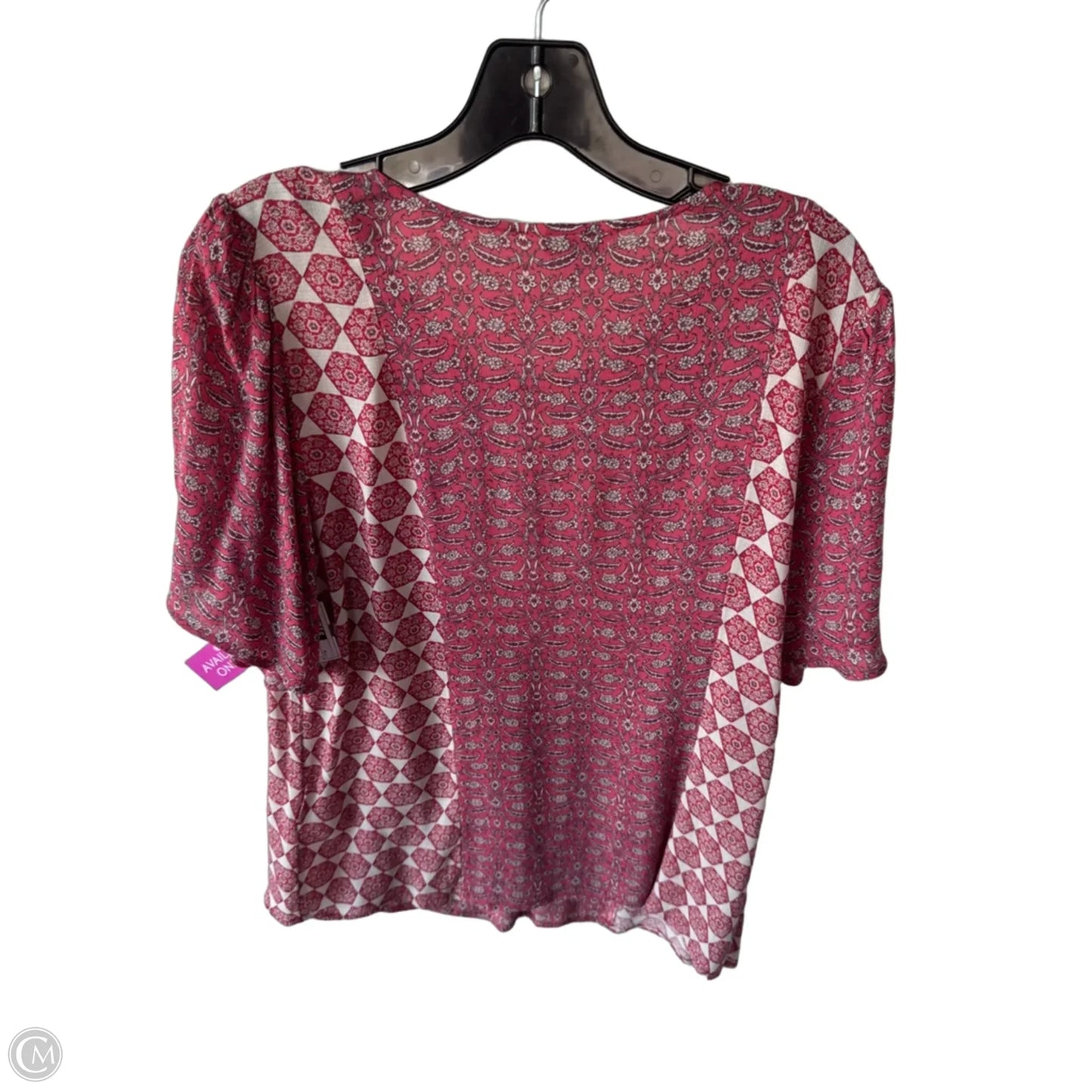 Top Short Sleeve By Lucky Brand In Red, Size: M