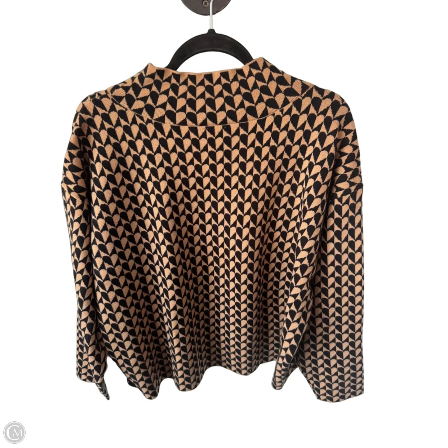 Sweater By Maeve In Black & Tan, Size: Xl