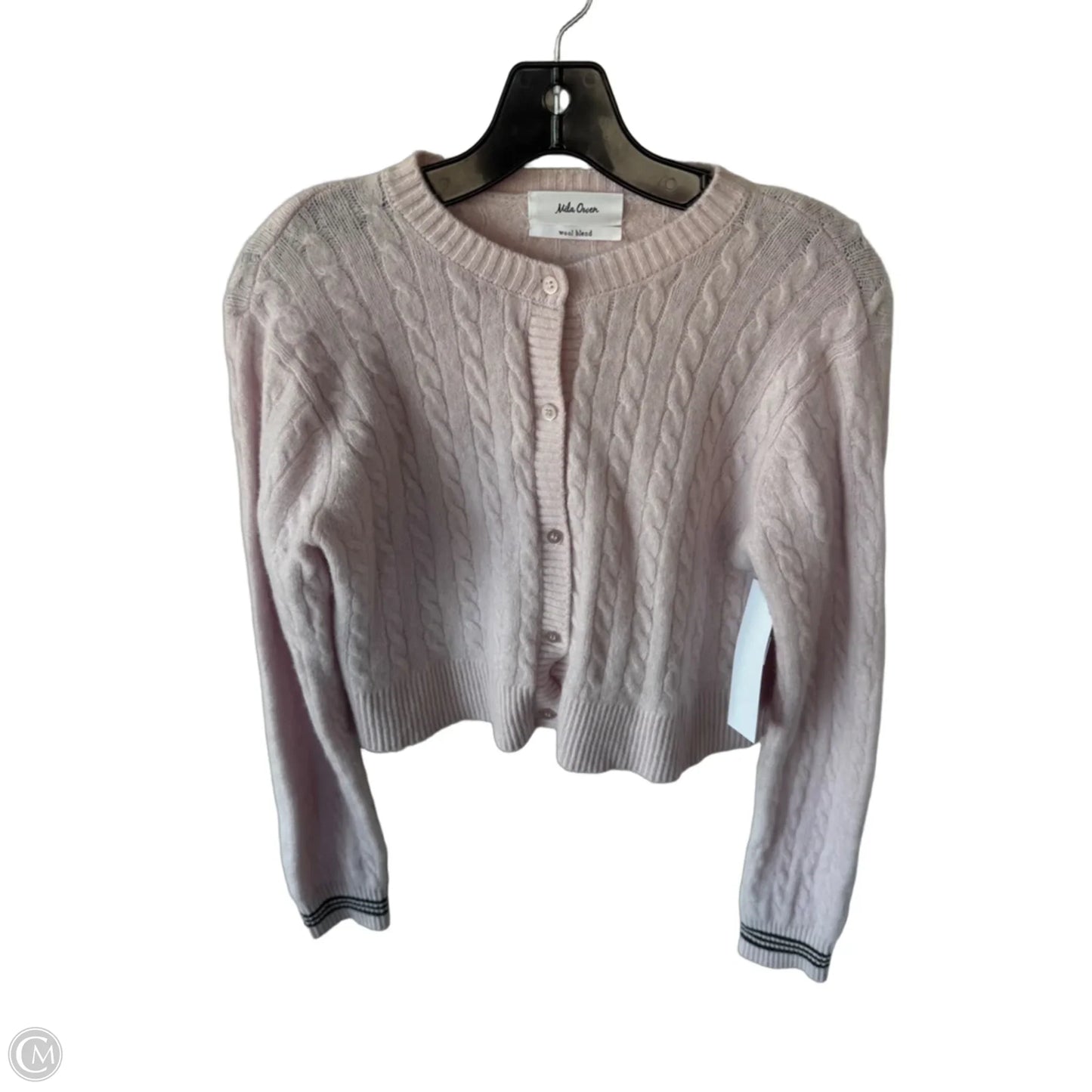 Sweater Cardigan By Cme In Pink, Size: M