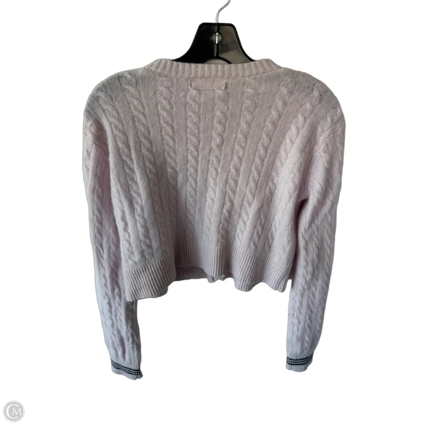 Sweater Cardigan By Cme In Pink, Size: M