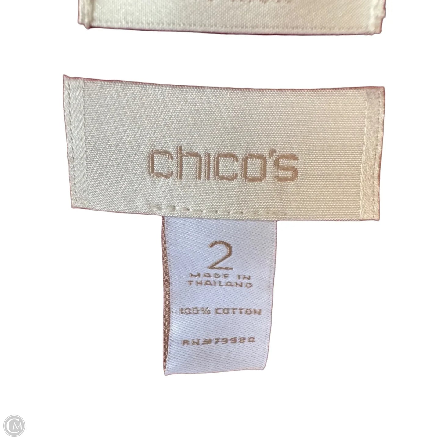 Blouse Long Sleeve By Chicos In Red, Size: L