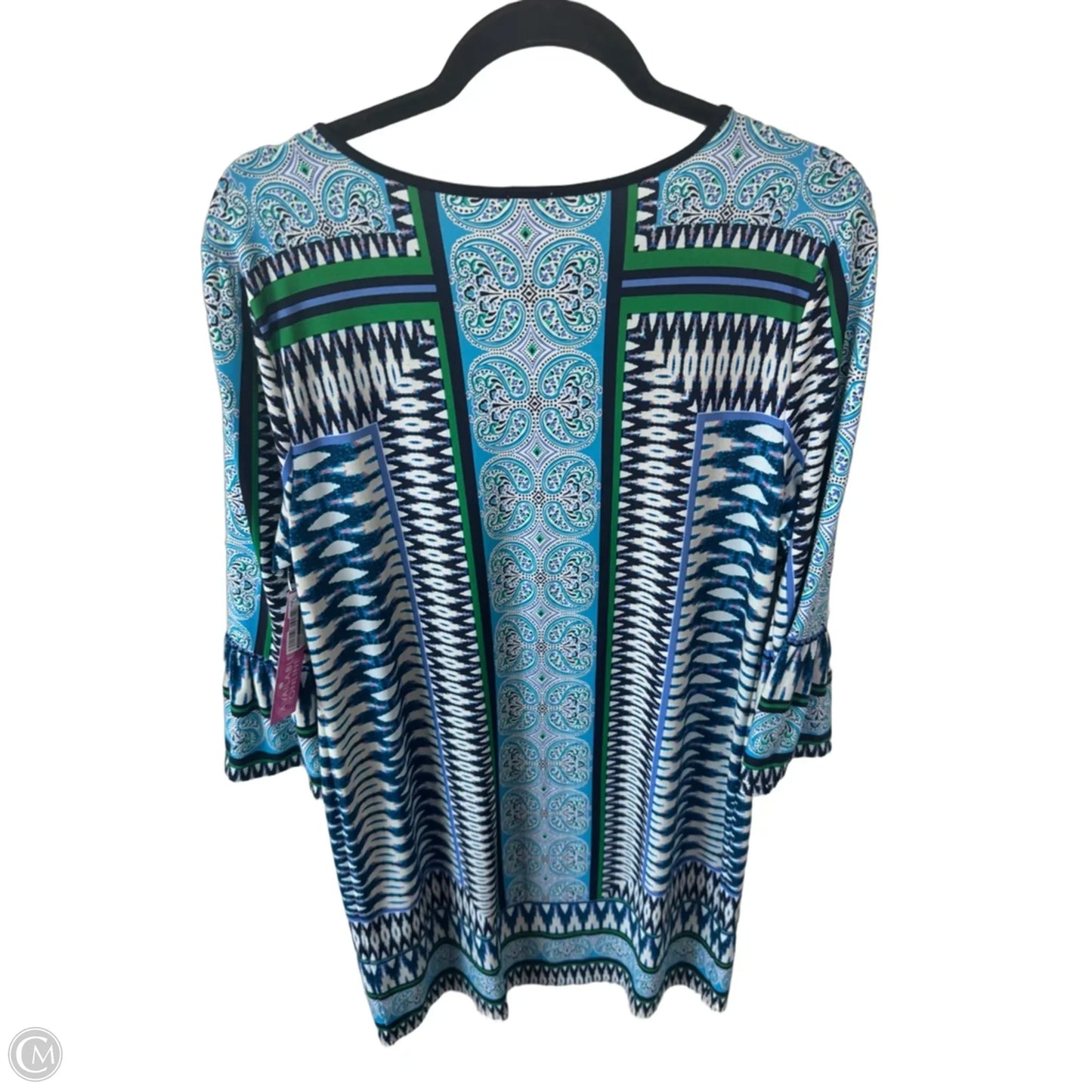 Dress Work By Chicos In Blue & White, Size: L