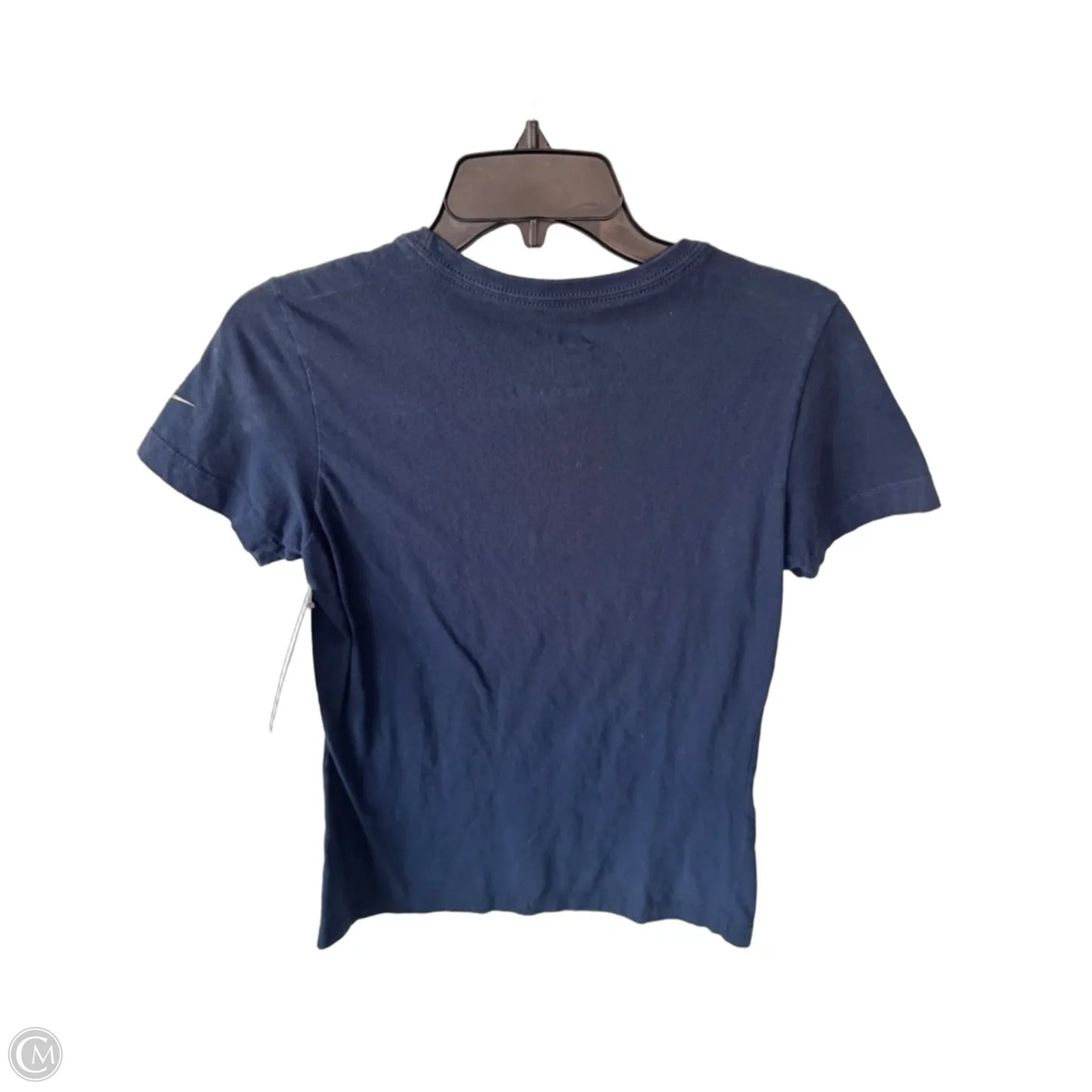 Top Short Sleeve By Nike In Blue & Orange, Size: M