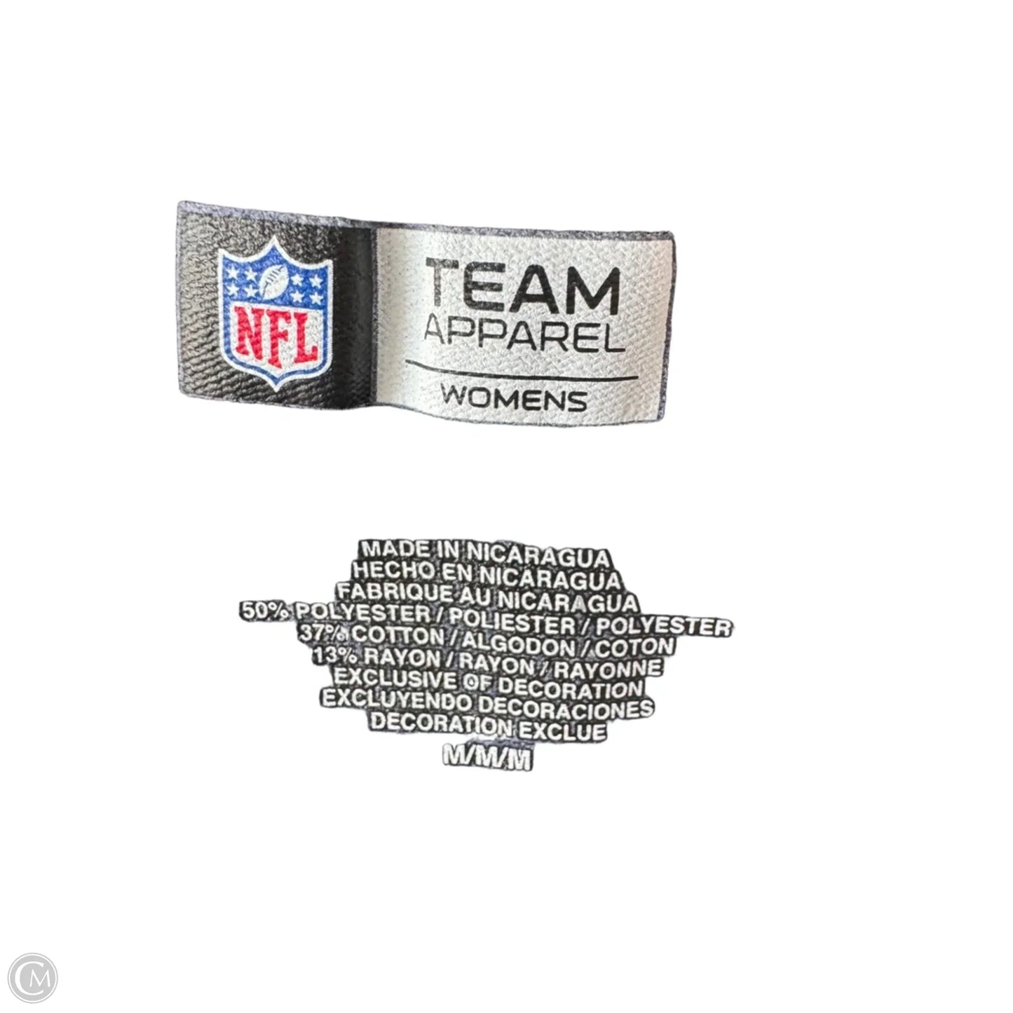 Top Short Sleeve By Nfl In Blue & Orange, Size: M