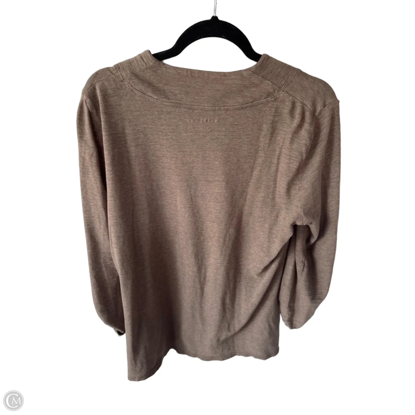 Tunic Long Sleeve By Eddie Bauer In Brown, Size: L