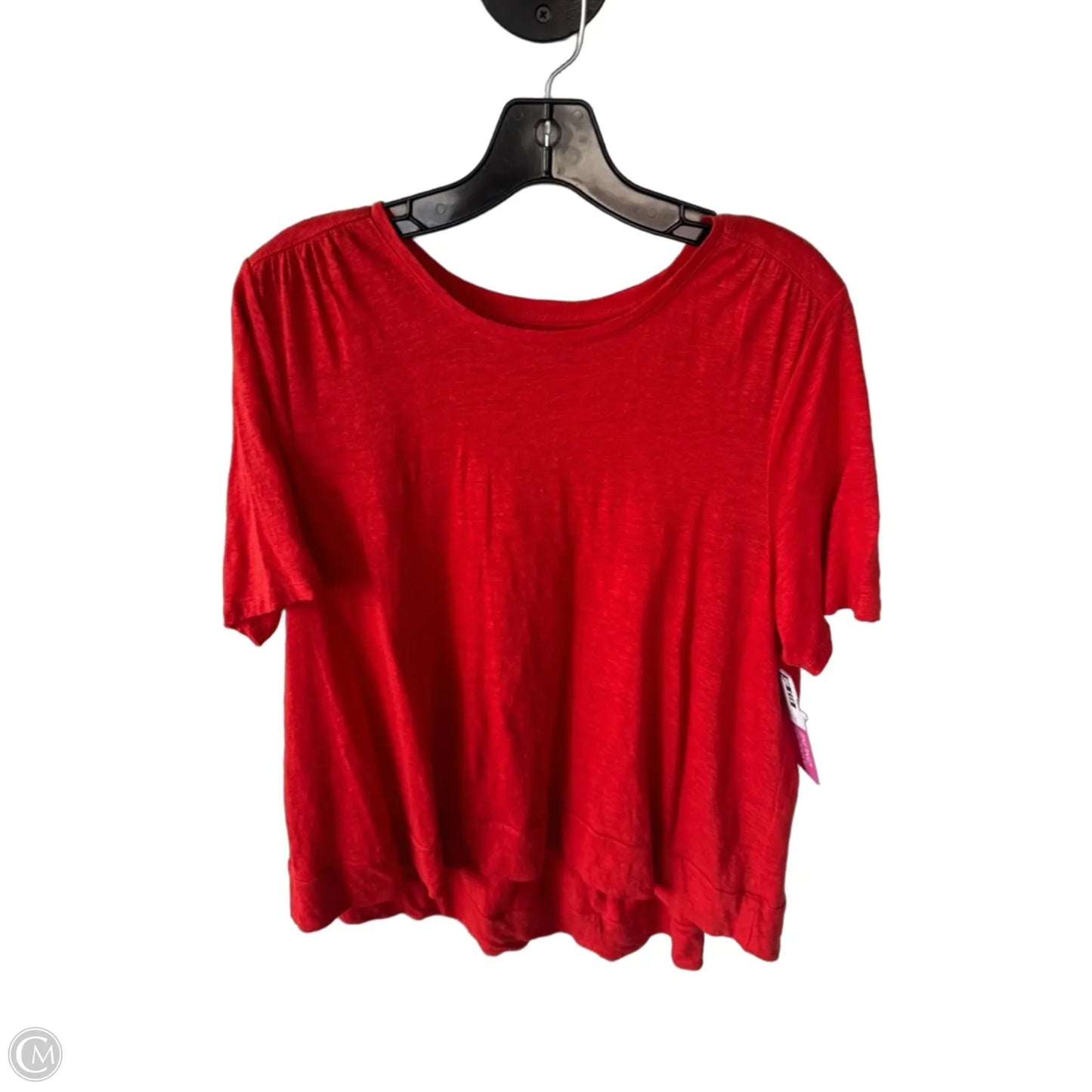 Top Short Sleeve By Chicos In Orange, Size: L