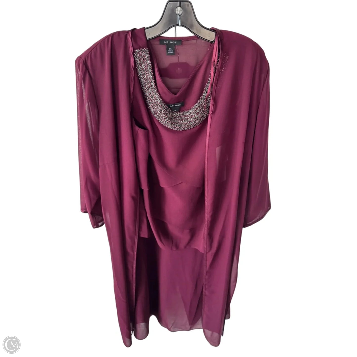 Pants Set 2pc By Cmc In Maroon, Size: L