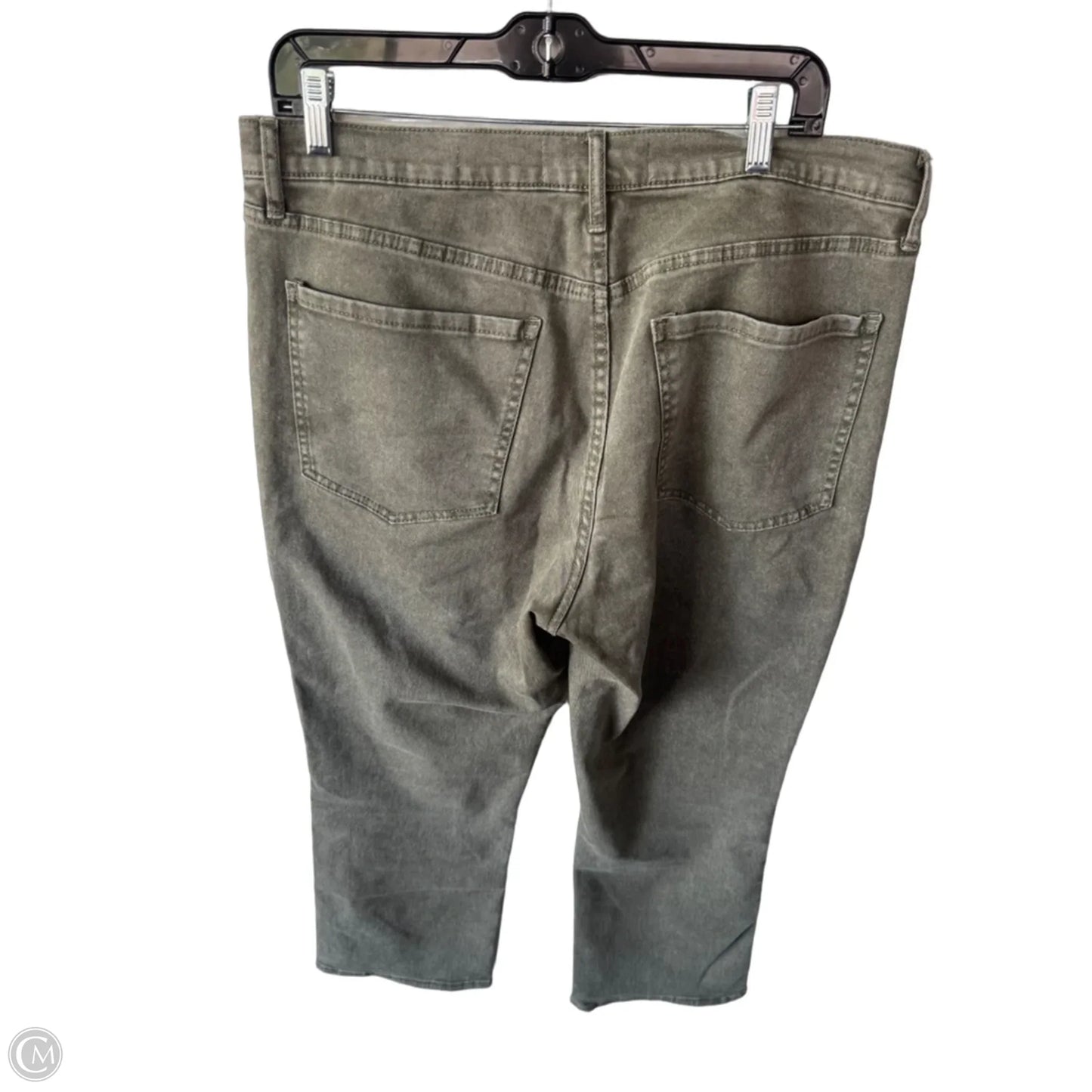Jeans Flared By Sam Edelman In Green Denim, Size: 12