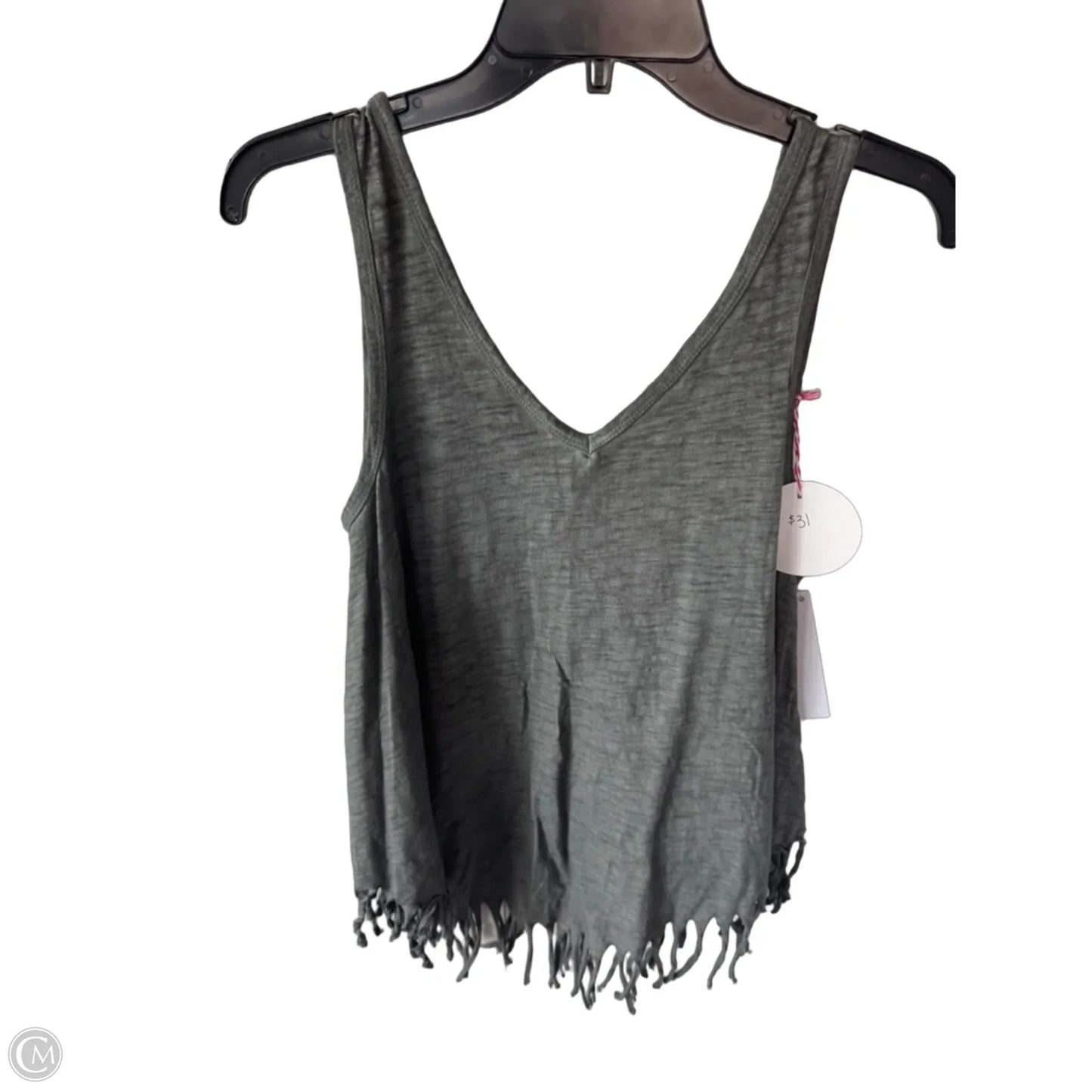 Tunic Sleeveless By Umgee In Green & Grey, Size: M