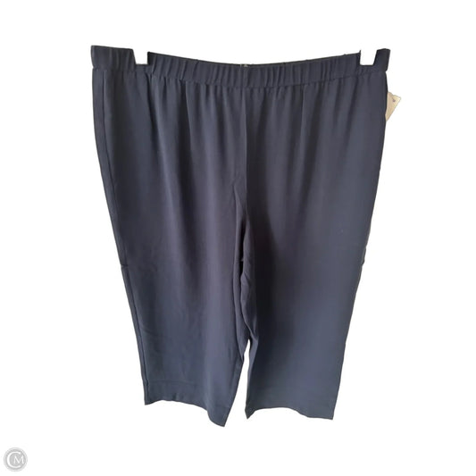 Pants Cropped By Eileen Fisher In Navy, Size: 8p