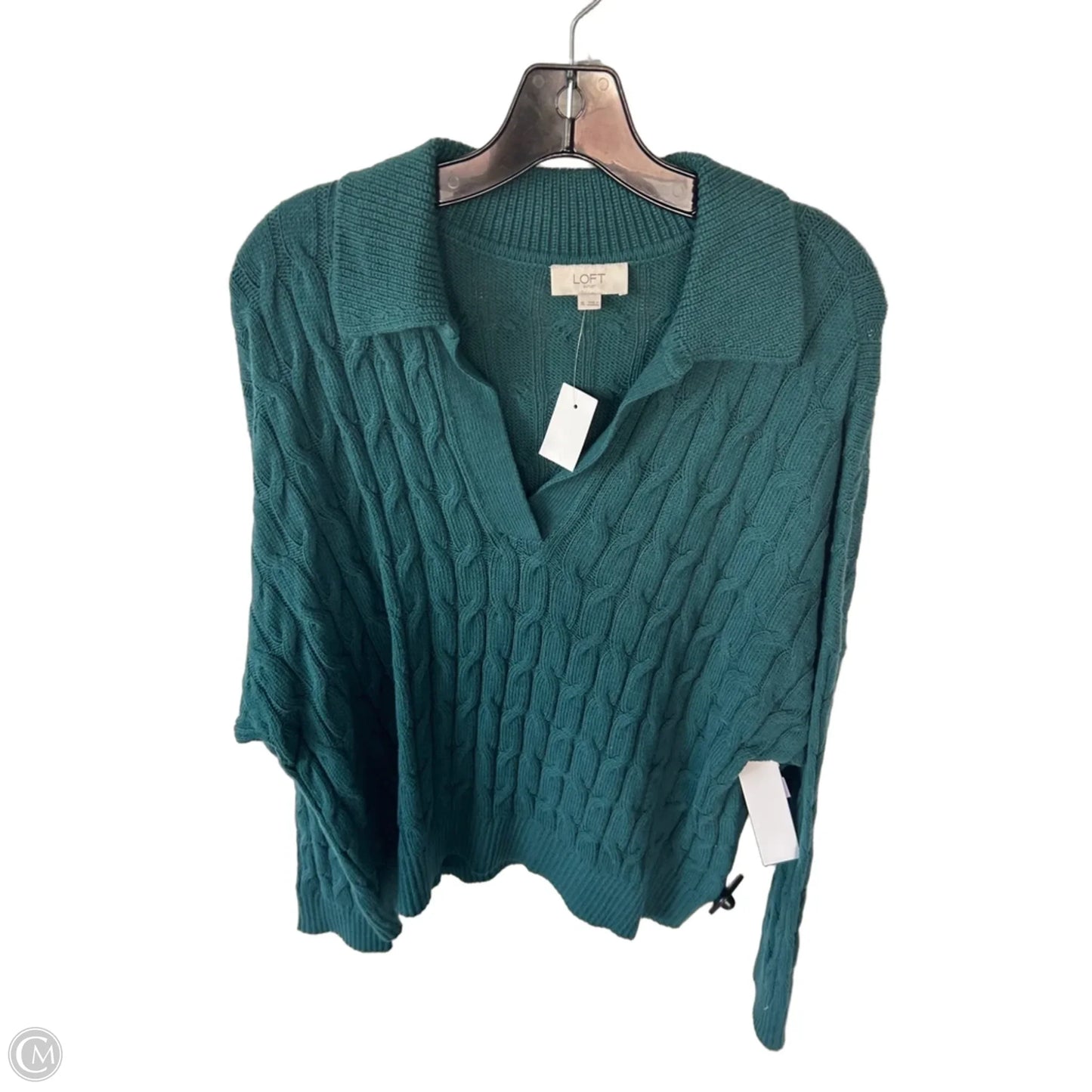 Sweater By Loft In Green, Size: Xl