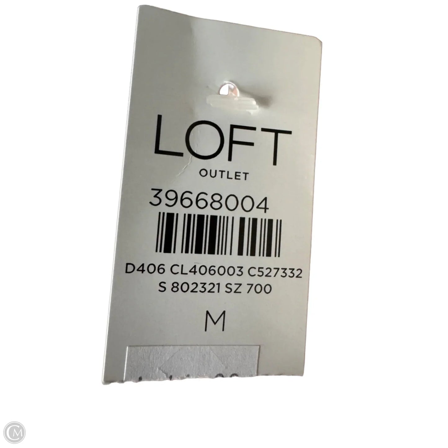 Sweater By Loft In Blue & White, Size: M