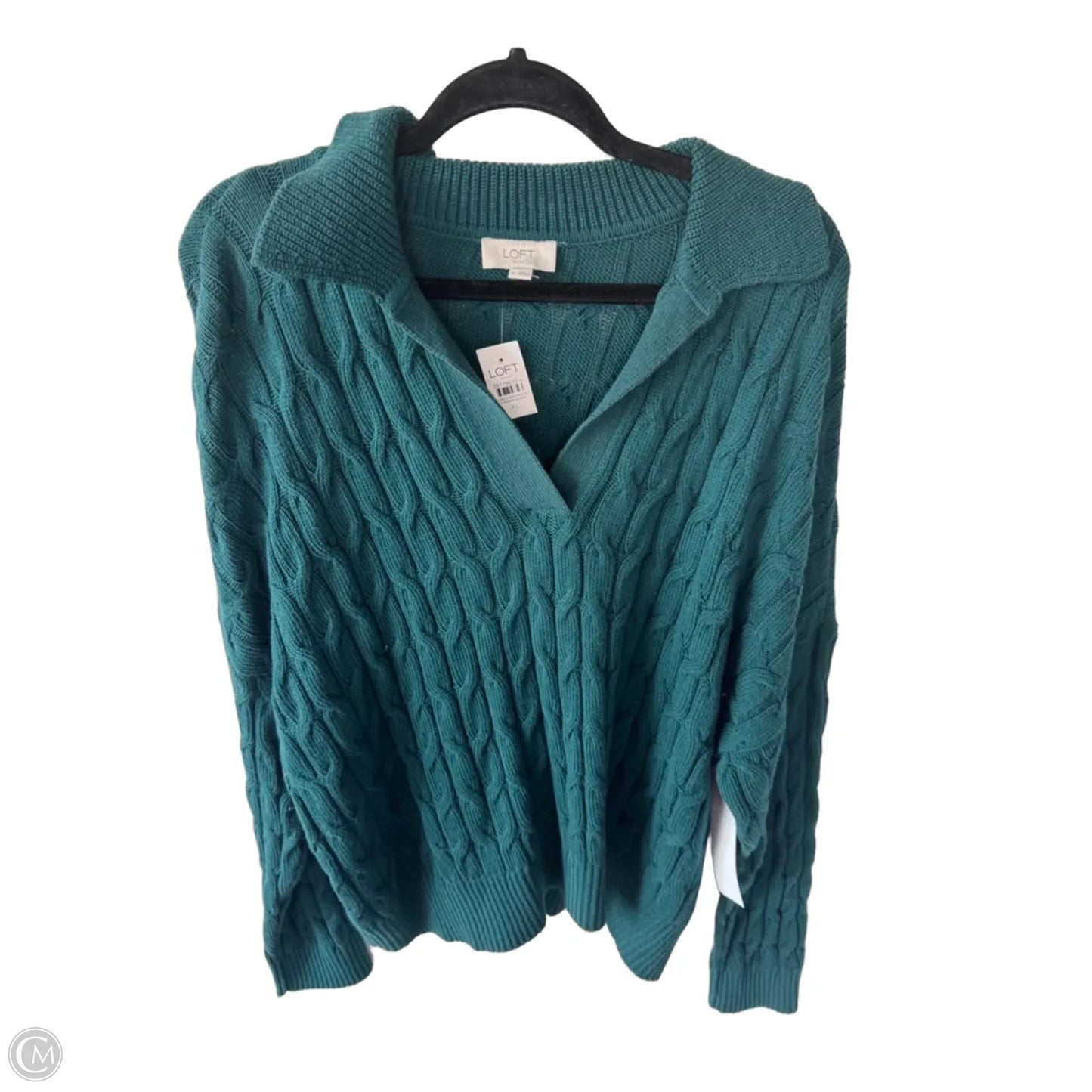 Sweater By Loft In Green, Size: Xl