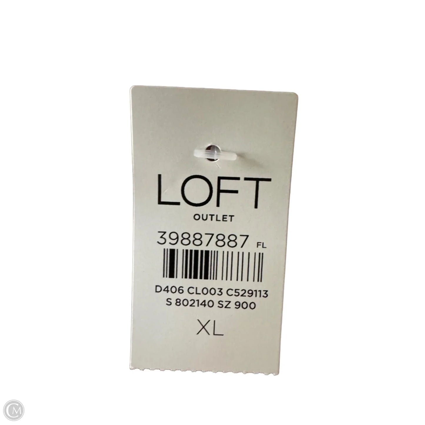 Sweater By Loft In Green & Pink, Size: Xl