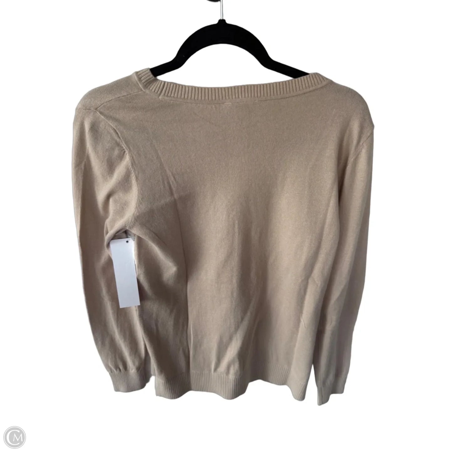 Sweater By Loft In Tan & White, Size: S