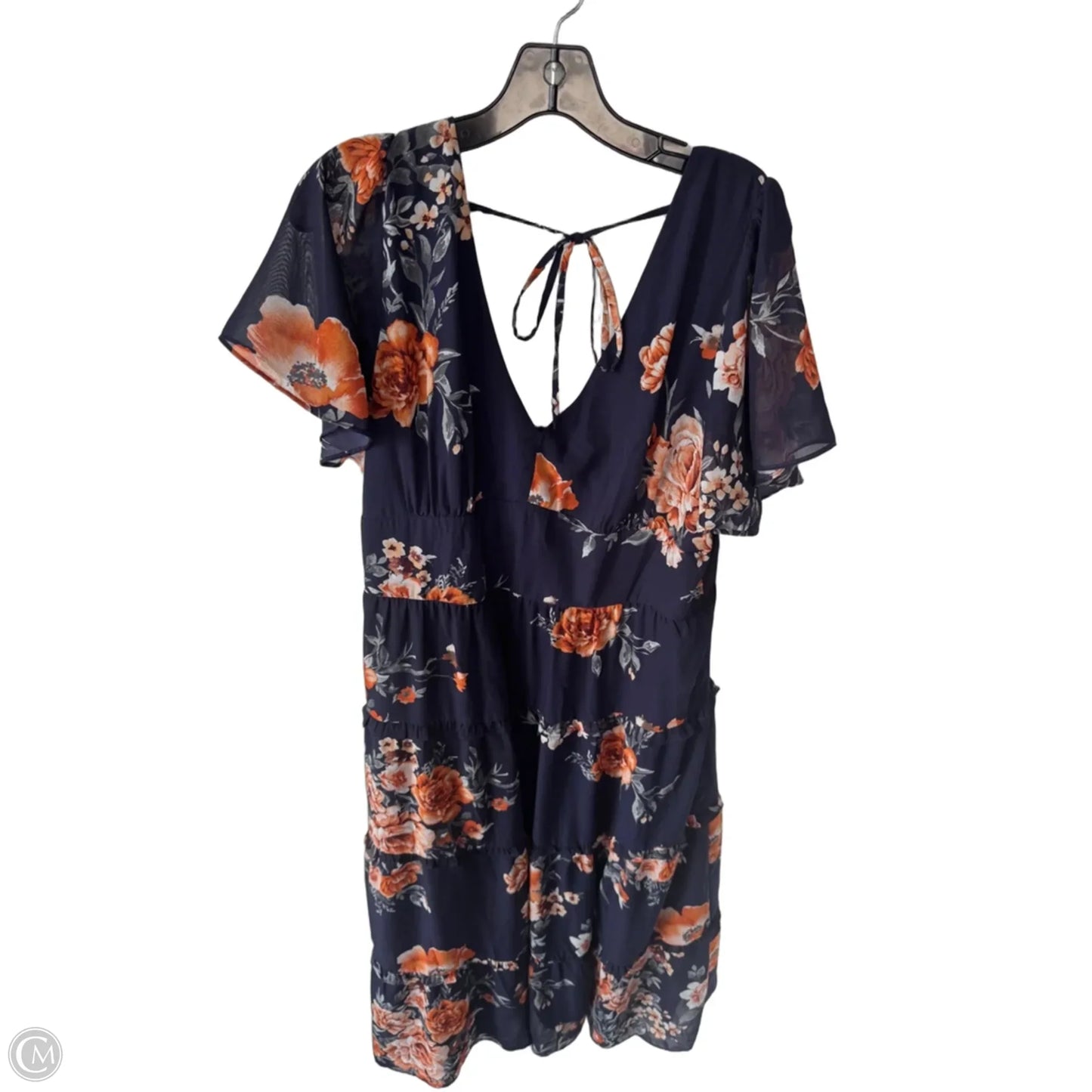 Dress Work By Clothes Mentor In Blue & Orange, Size: Xxl