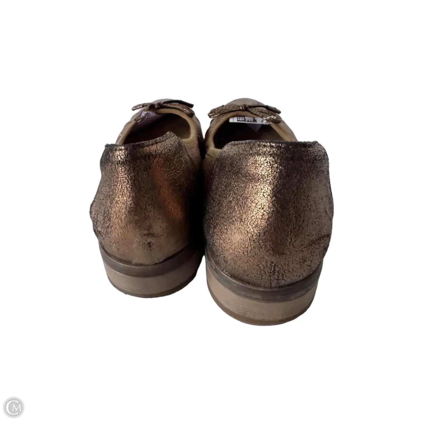 Shoes Flats By Clarks In Gold, Size: 7